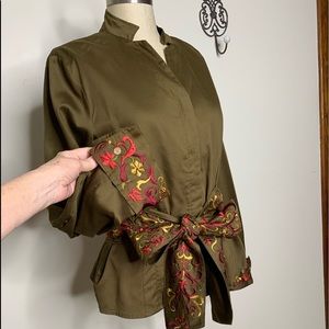 VTG Stunning Embroidered Blouse by Spirit